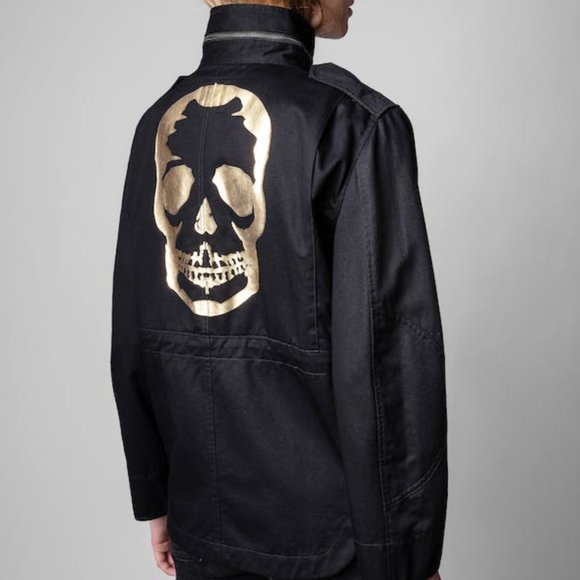 Zadig & Voltaire Jackets & Blazers - Zadig & Voltaire Denim/Utility Skull Jacket